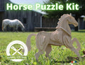 3D Wooden Horse Puzzle