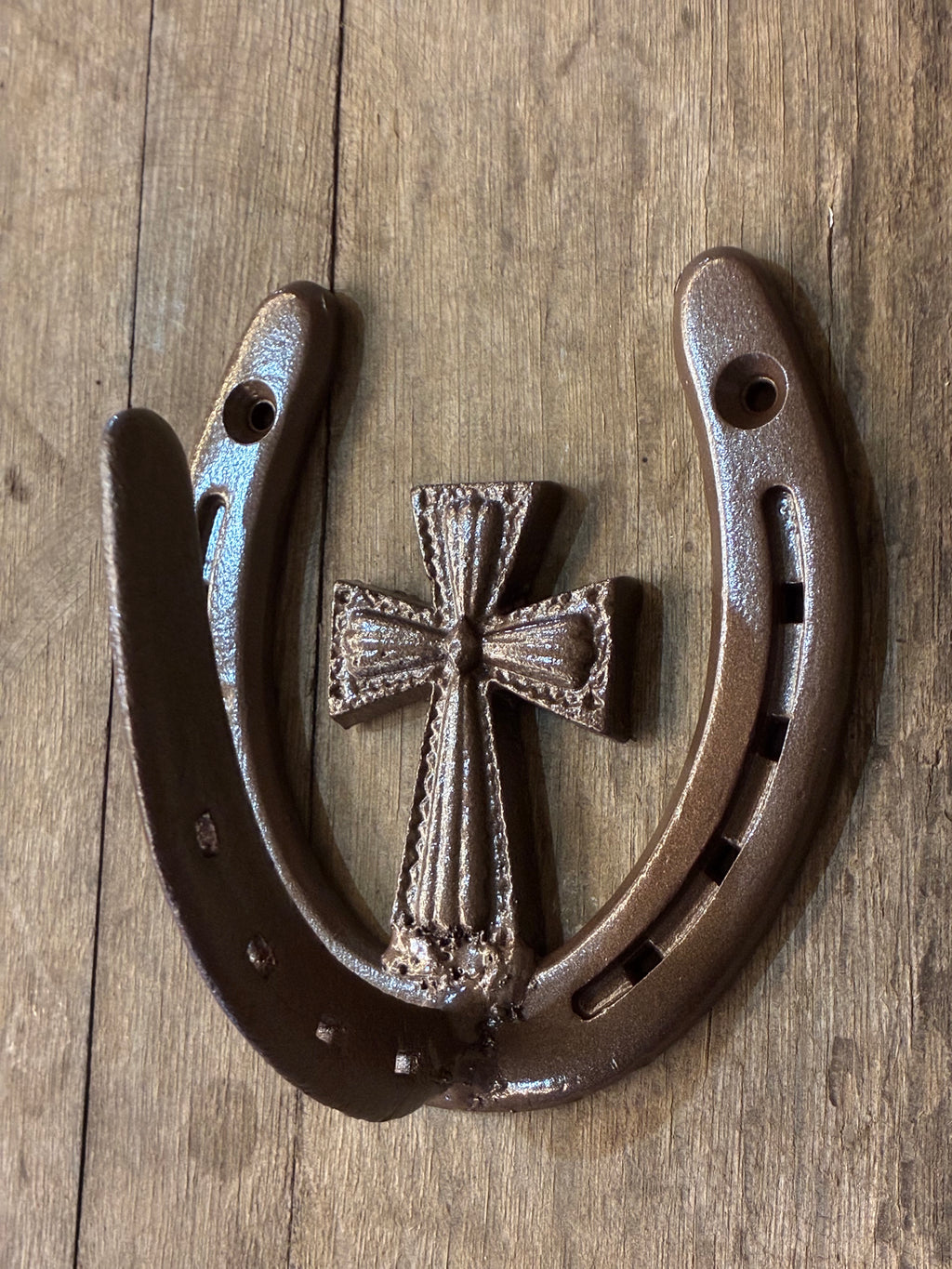 Horseshoe Hook with Cross