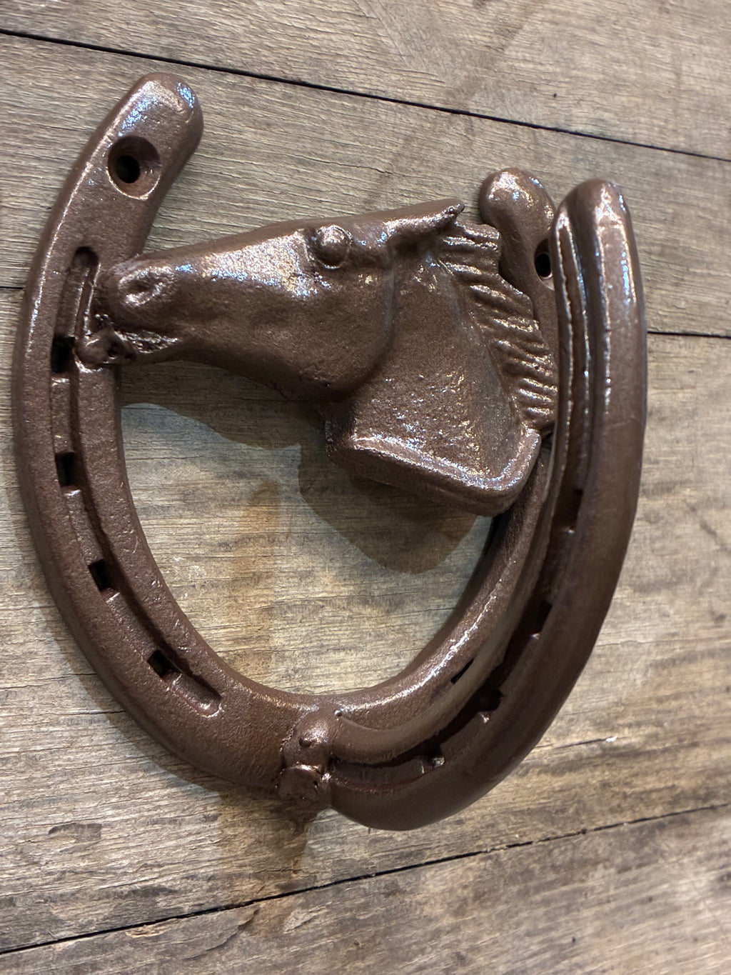 Horseshoe Hook with Horse Head