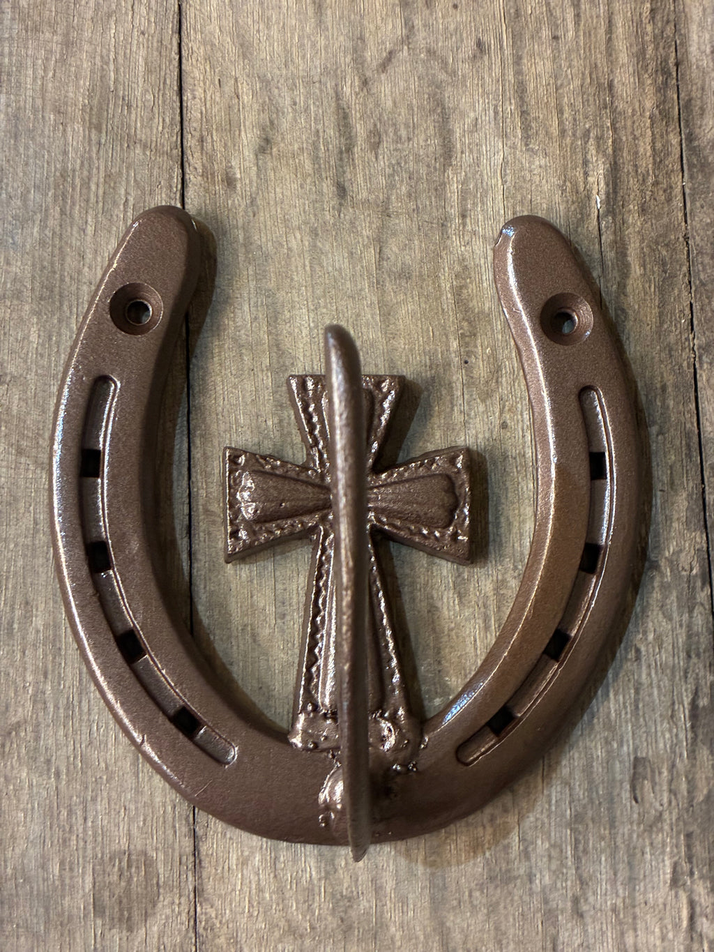 Horseshoe Hook with Cross