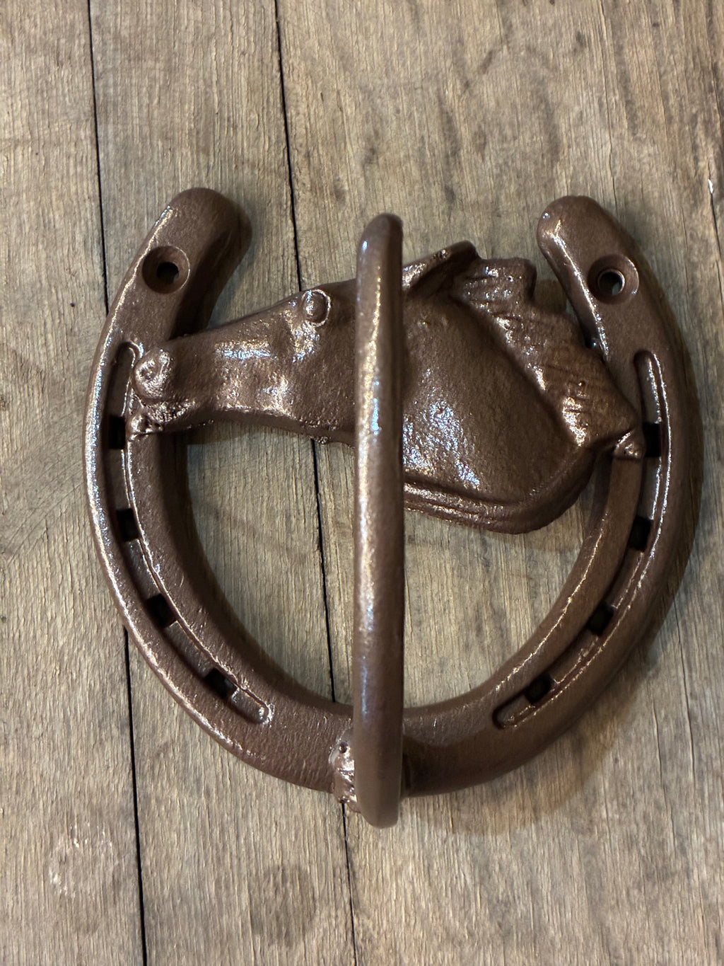 Horseshoe Hook with Horse Head